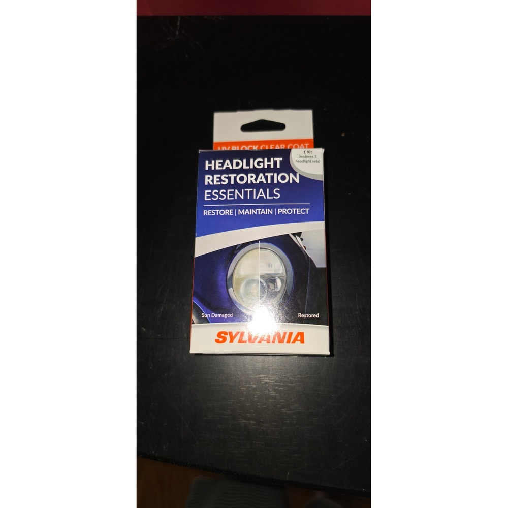 Sylvania Headlight Restoration Essentials Kit UV Block Clear Coat HRK.BX